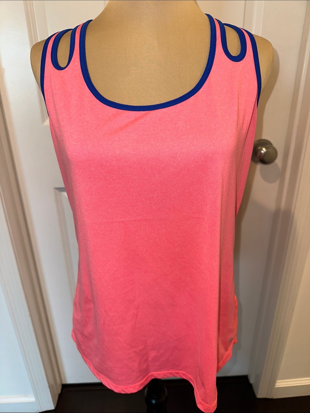 lululemon athletica Pink Tank with Blue Trim